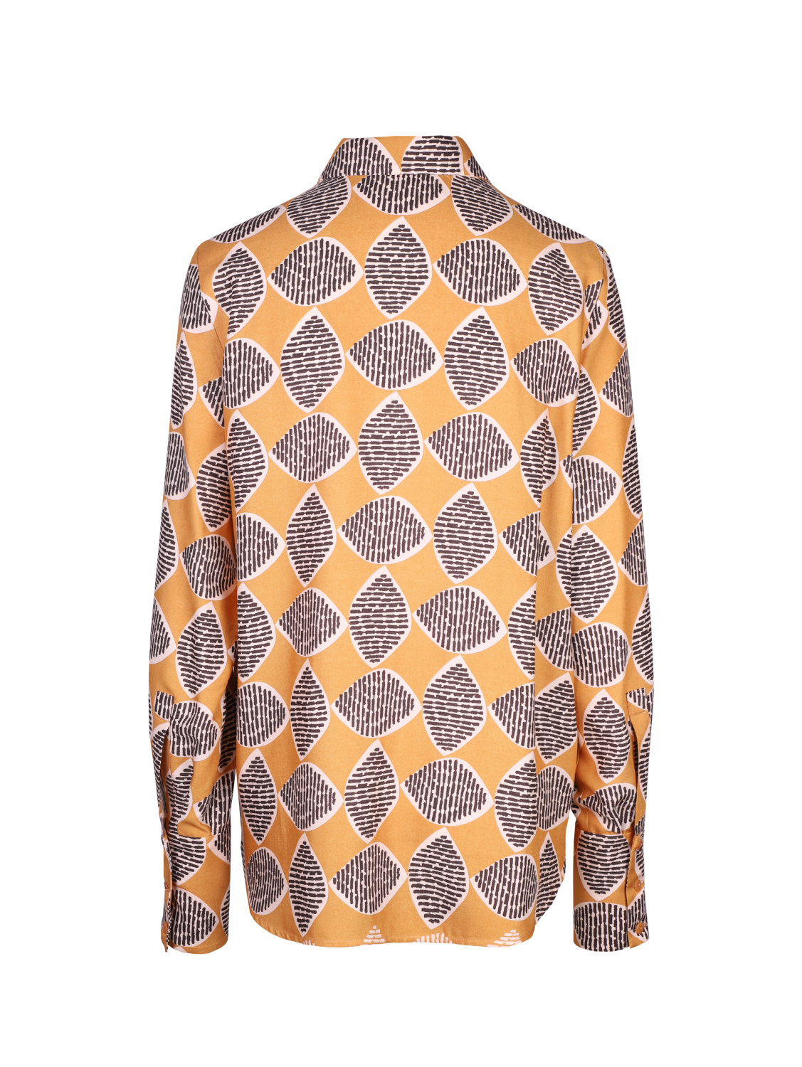 Терракотовая блузка из вискозы с принтом