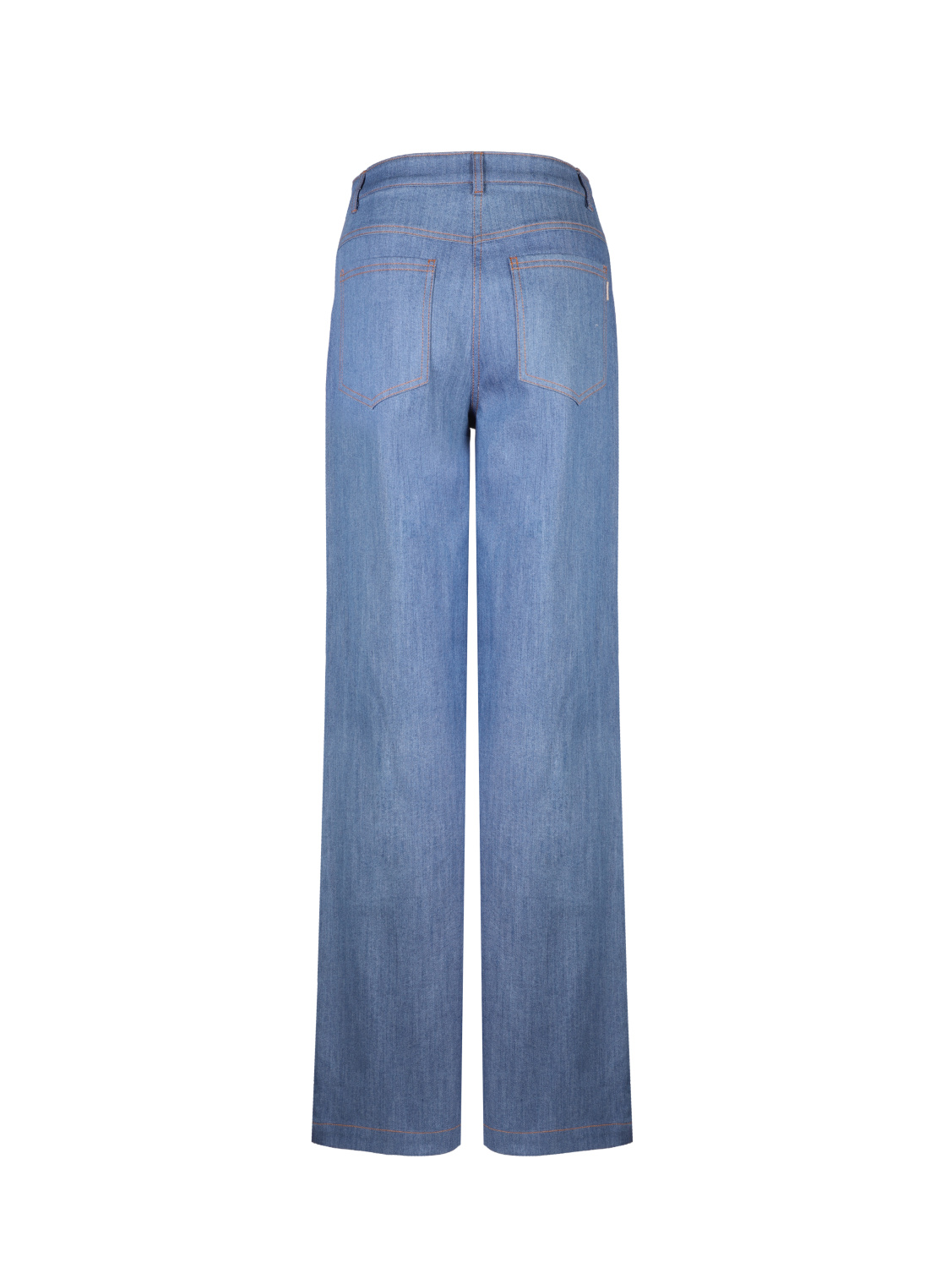 Голубые прямые джинсы 